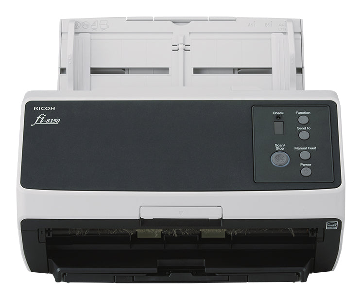 Ricoh FI-8150 Scanner avec Chargeur Automatique de Documents (ADF) et Manuel, 600 x 600 DPI, A4, Noir et Gris