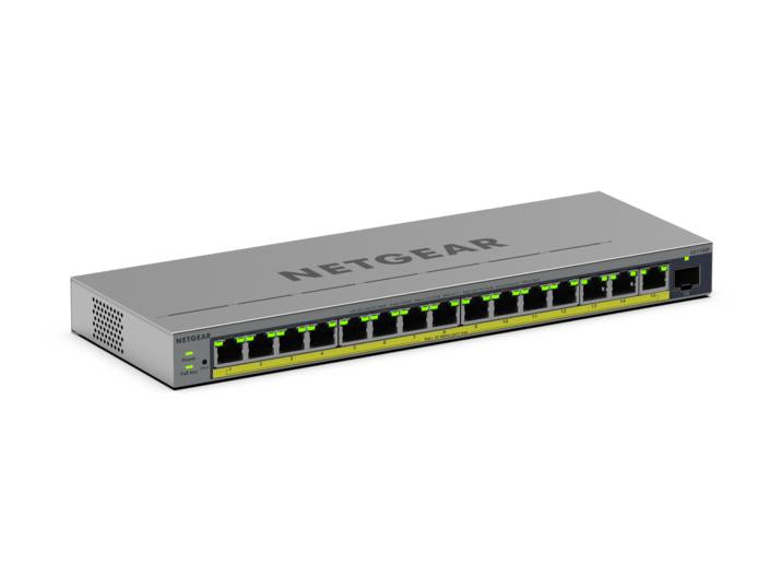 NETGEAR GS116EP Switch Gigabit Ethernet Géré L2/L3 PoE, 16 Ports RJ-45, Gris