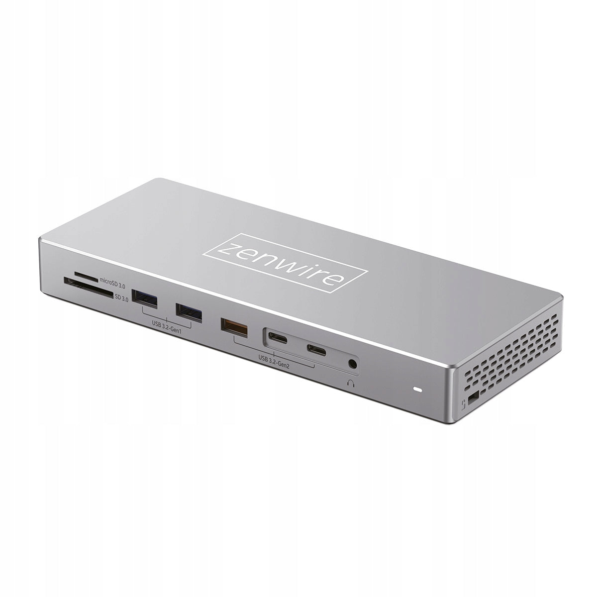 Station d'accueil USB-C 16-en-1 avec 2 ports HDMI 4K 60 Hz, DisplayPort 1.4, USB et prise SD  Zenwire  BS-HD1601