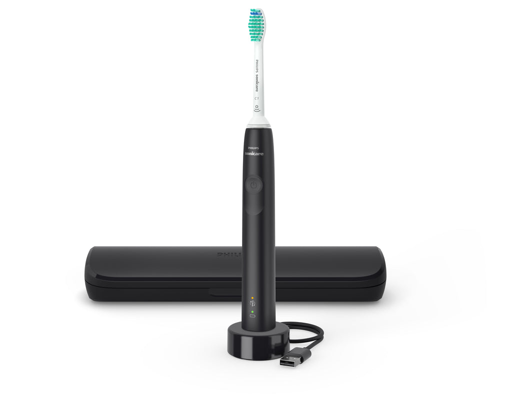 Philips 3100 series HX3673/14 Brosse à dents électrique + Housse de voyage - Noire