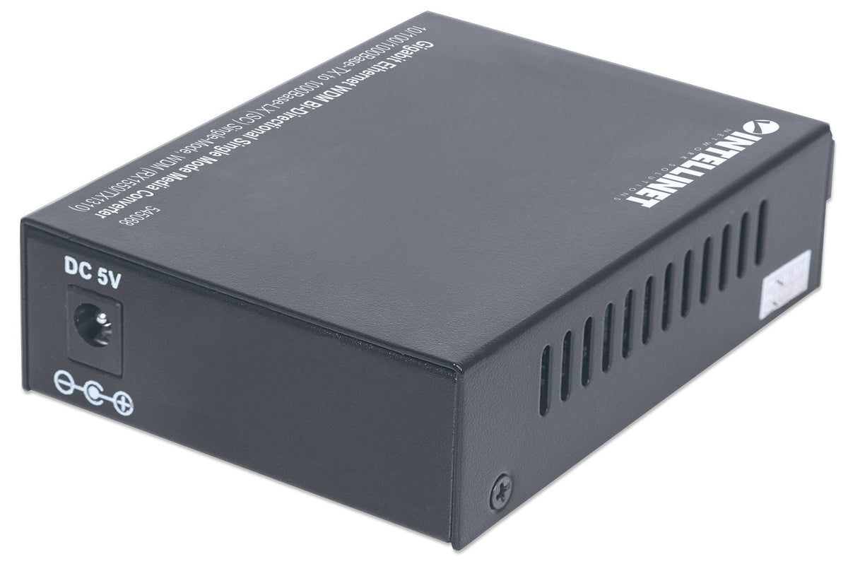 Intellinet 545068 convertisseur de support réseau 1000 Mbit/s Monomode Noir - vue 4