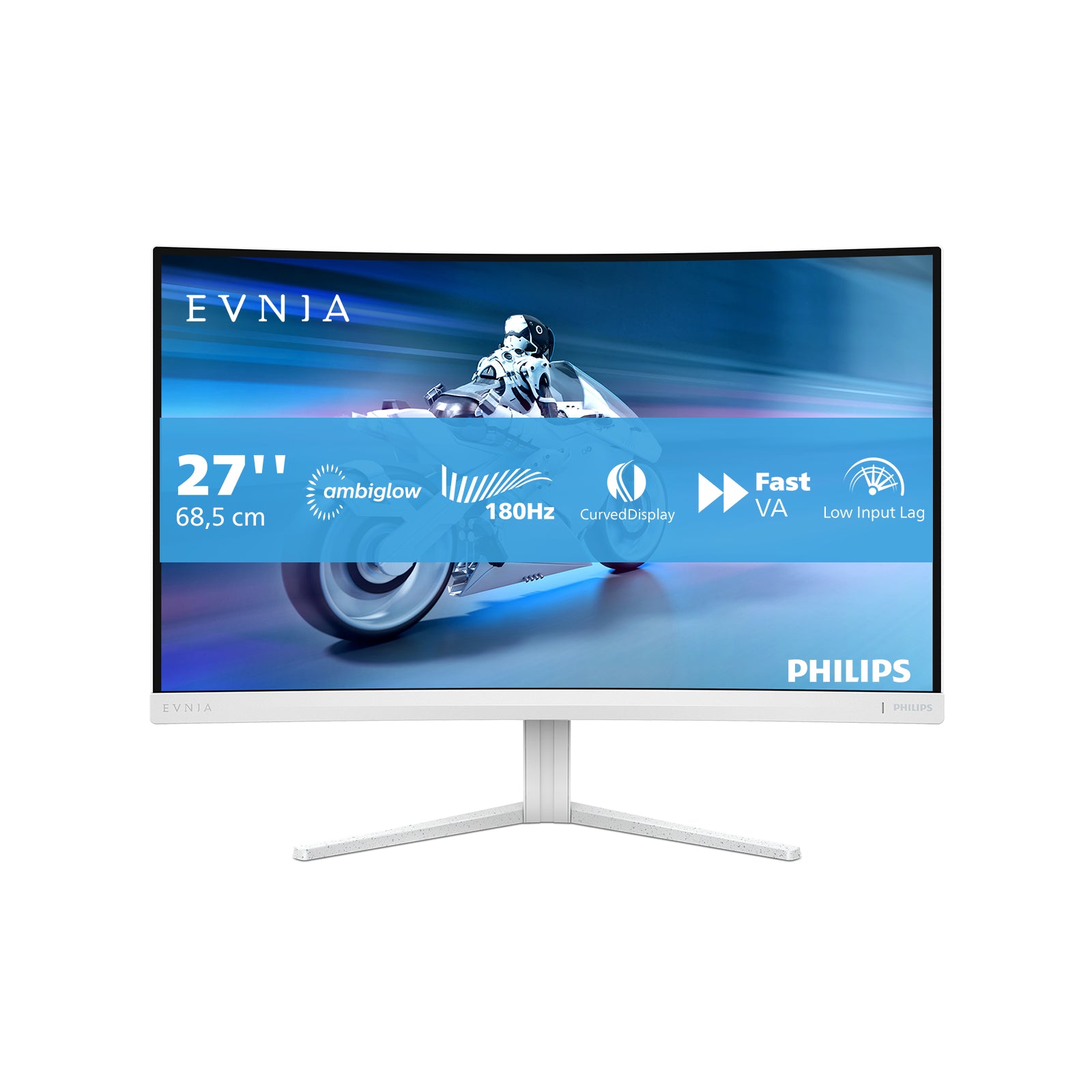 Philips Evnia 5000 27M2C5201L/00 écran plat de PC 68,6 cm (27") 1920 x 1080 pixels Full HD LCD Blanc
