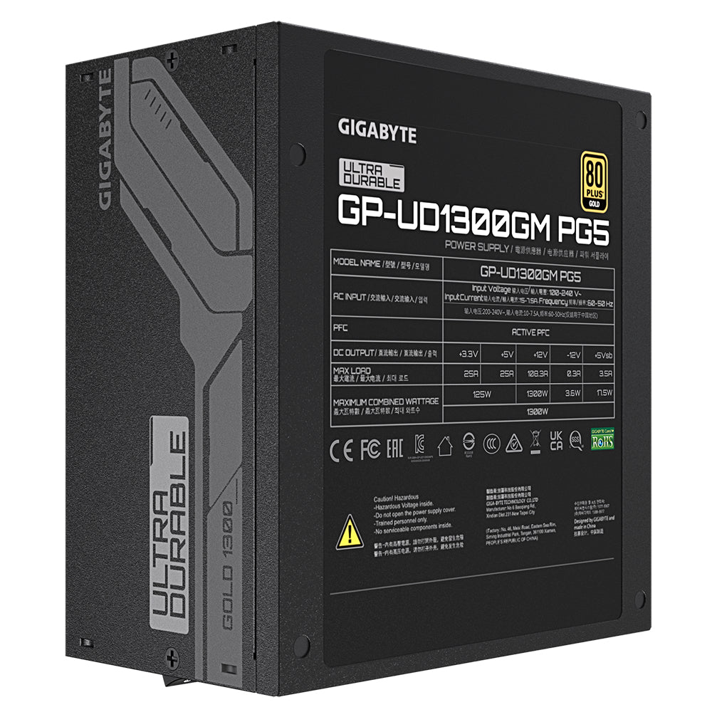 GIGABYTE UD1300GM PG5 Alimentation 1300W 80 PLUS Gold ATX Noir