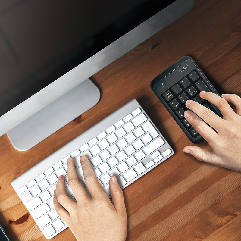 LogiLink ID0201 clavier numérique Ordinateur portable Bluetooth Noir