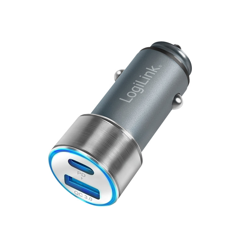 LogiLink PA0252 chargeur d'appareils mobiles Universel Gris Allume-cigare Charge rapide Auto