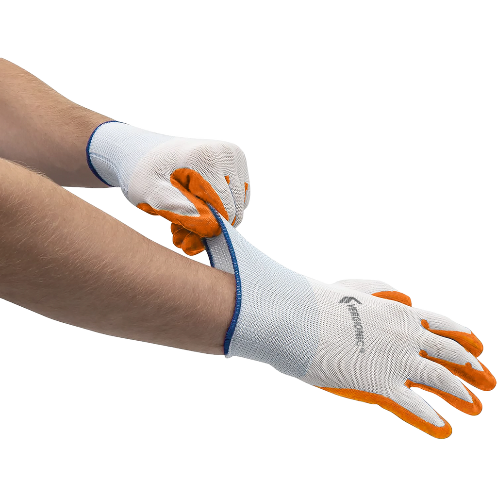 RĘKAWICE ROBOCZE 10" 5 PAR OCHRONNE WZMOCNIONE ANTYPOŚLIZGOWE UNIWERSALNE
