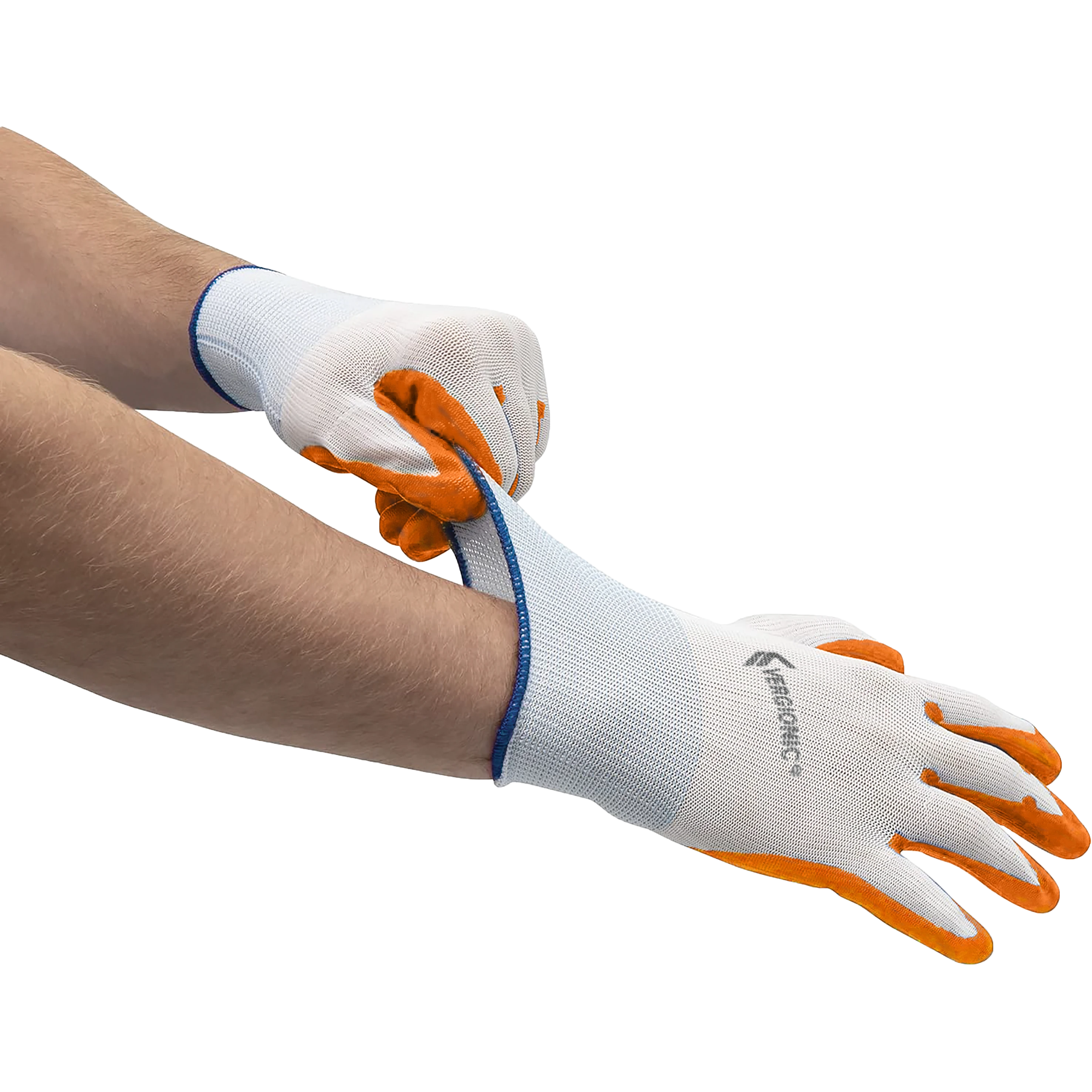 RĘKAWICE ROBOCZE 10" 5 PAR OCHRONNE WZMOCNIONE ANTYPOŚLIZGOWE UNIWERSALNE