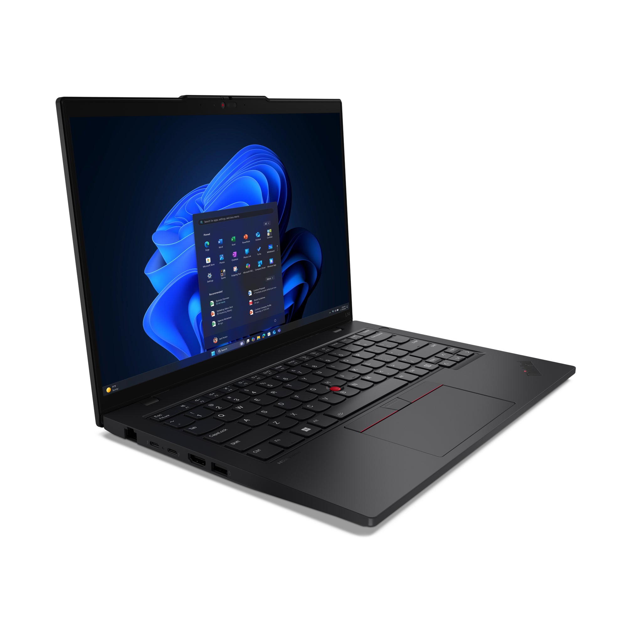 Lenovo ThinkPad L14 Gen 6 (Intel) Intel Core Ultra 5 225U Ordinateur portable 35,6 cm (14") WUXGA 32 Go DDR5-SDRAM 1 To SSD Wi-Fi 6E (802.11ax) Windows 11 Pro Allemand Noir