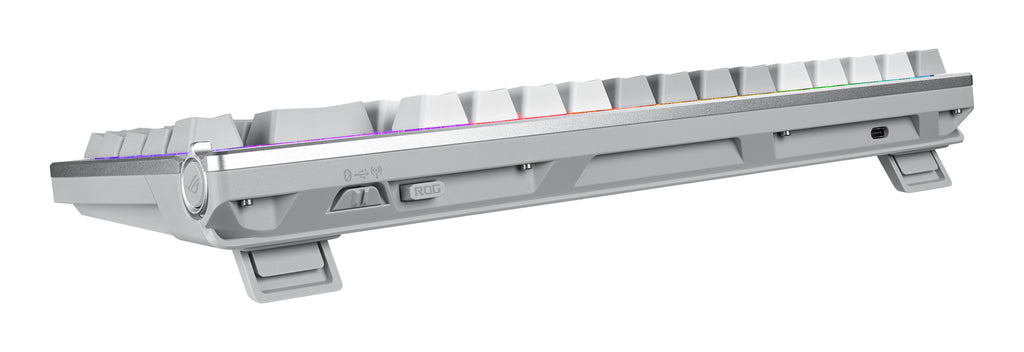 ASUS ROG Azoth White clavier Gaming USB + RF Wireless + Bluetooth QWERTZ Allemand Blanc
