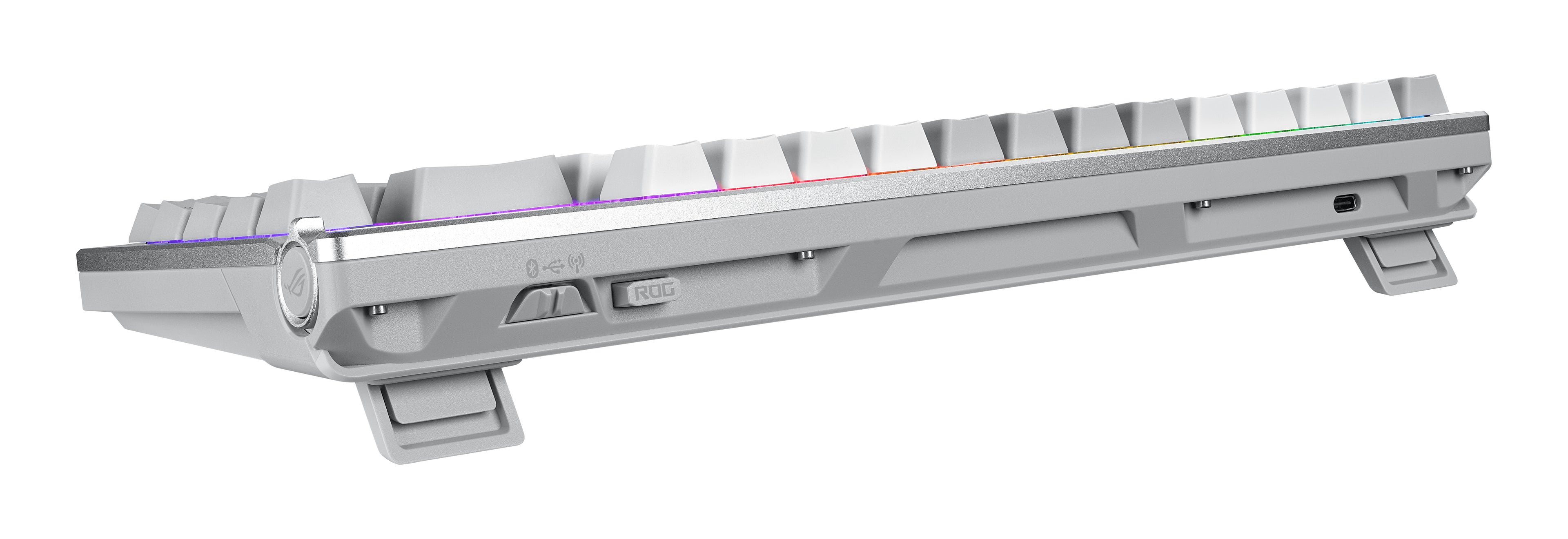 ASUS ROG Azoth White clavier Gaming USB + RF Wireless + Bluetooth QWERTZ Allemand Blanc