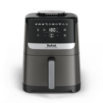 Tefal Easy Fry Silence EY551HE0 friteuse Unique 5 L Autonome Friteuse d’air chaud Noir, Gris, Acier inoxydable