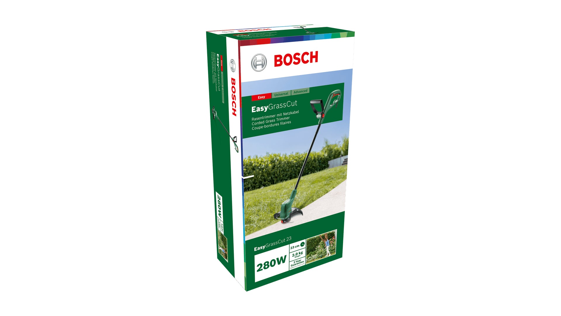 Bosch Bosch EasyGrassCut 23 23 cm 280 W Secteur Noir, Vert