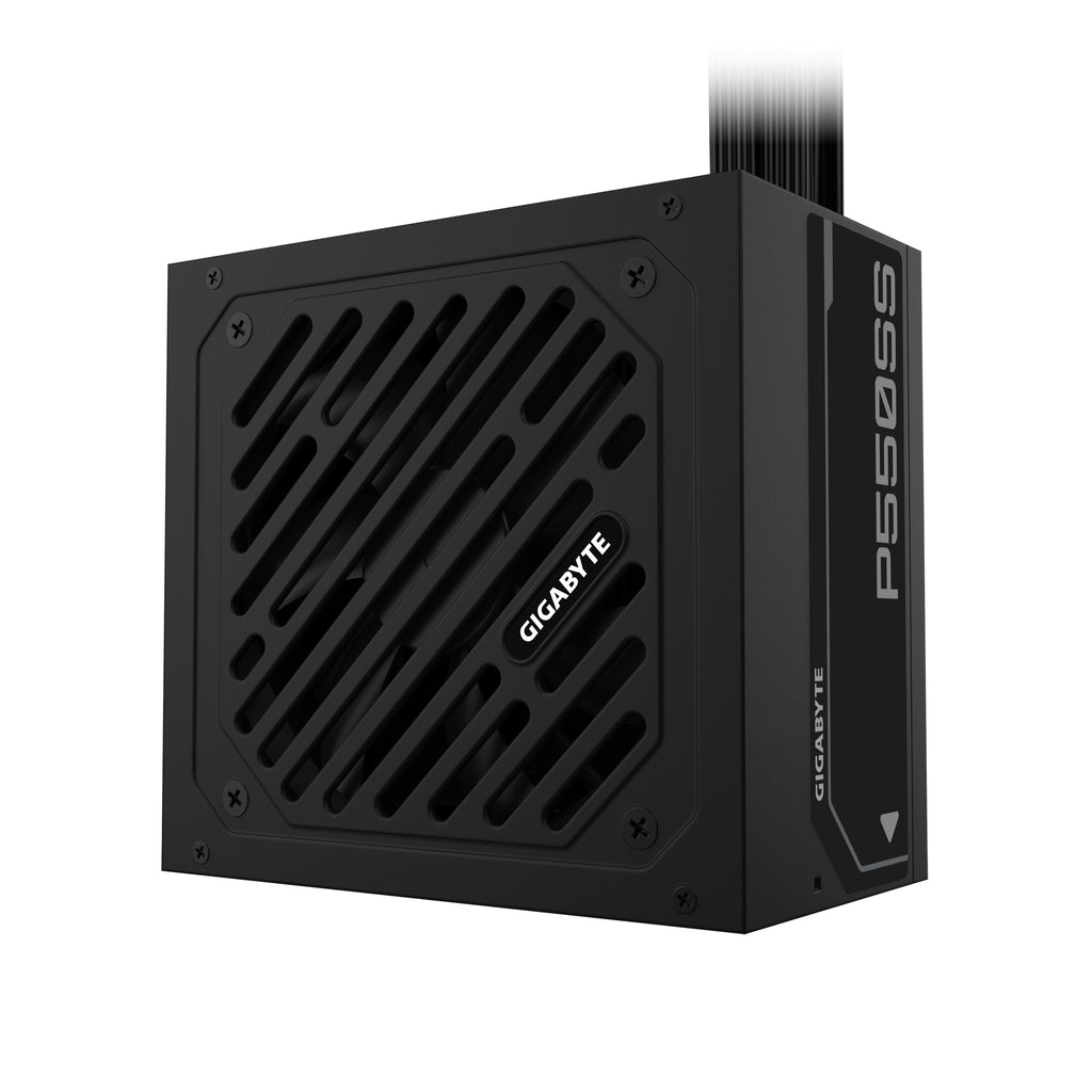 GIGABYTE P550SS Bloc d'Alimentation - PCIe 5.0, 80 PLUS Silver, Ventilateur 120 mm, Compatible ATX 3.0, Prise EU