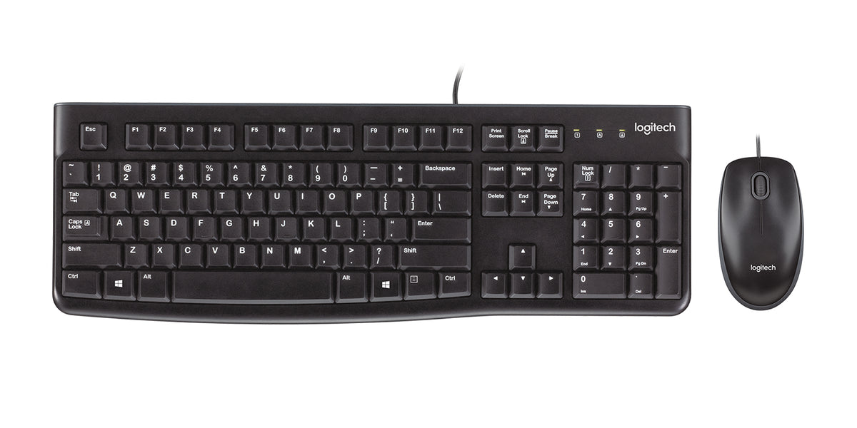 Logitech Desktop MK120 Ensemble Clavier et Souris Filaire, Disposition Française