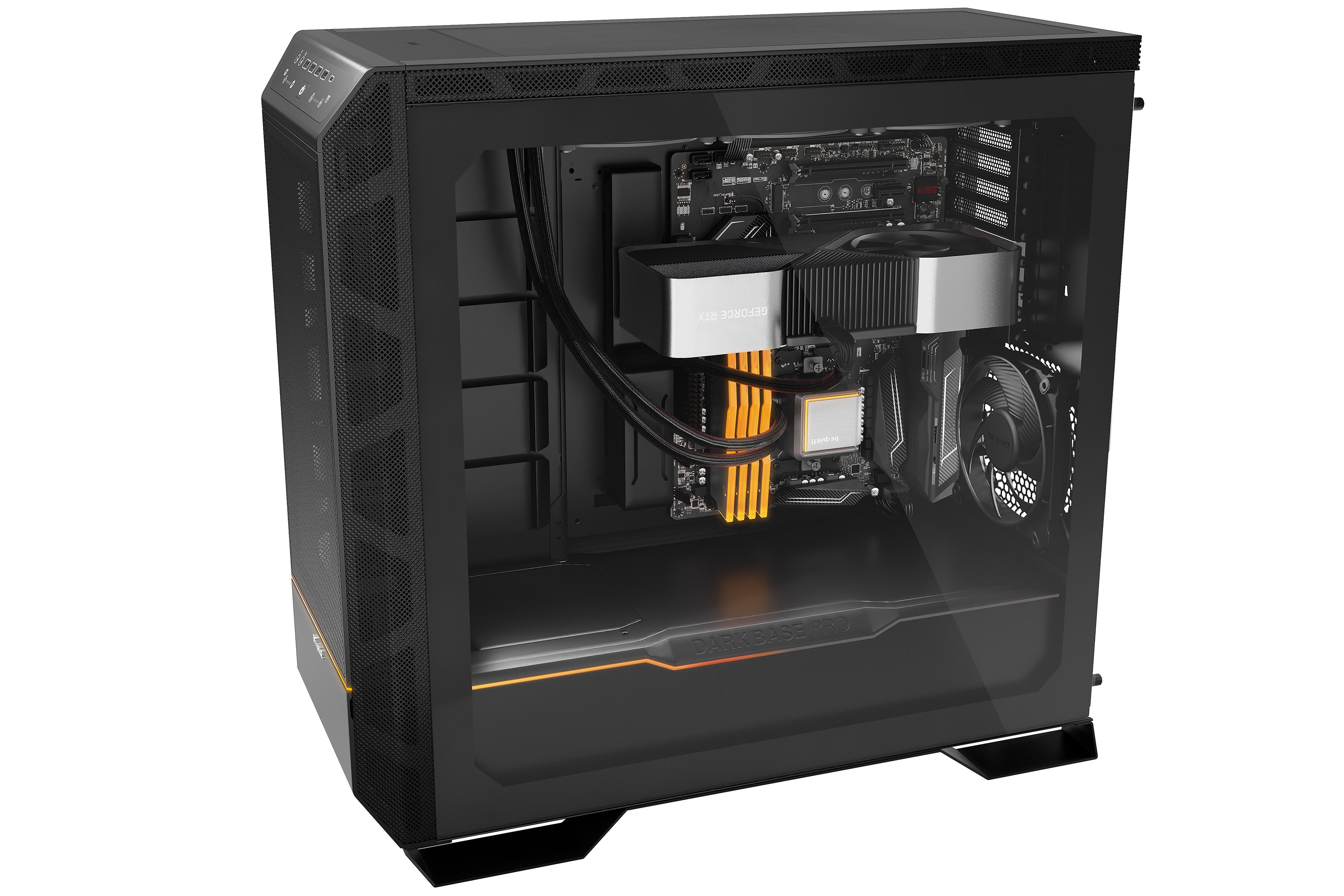 be quiet! Dark Base Pro 901 | Boîtier PC ARGB vitré, Mini ITX / Micro ATX / ATX / E-ATX / XL-ATX, 3 ventilateurs Silent Wings 4 PWM 140 mm fournis