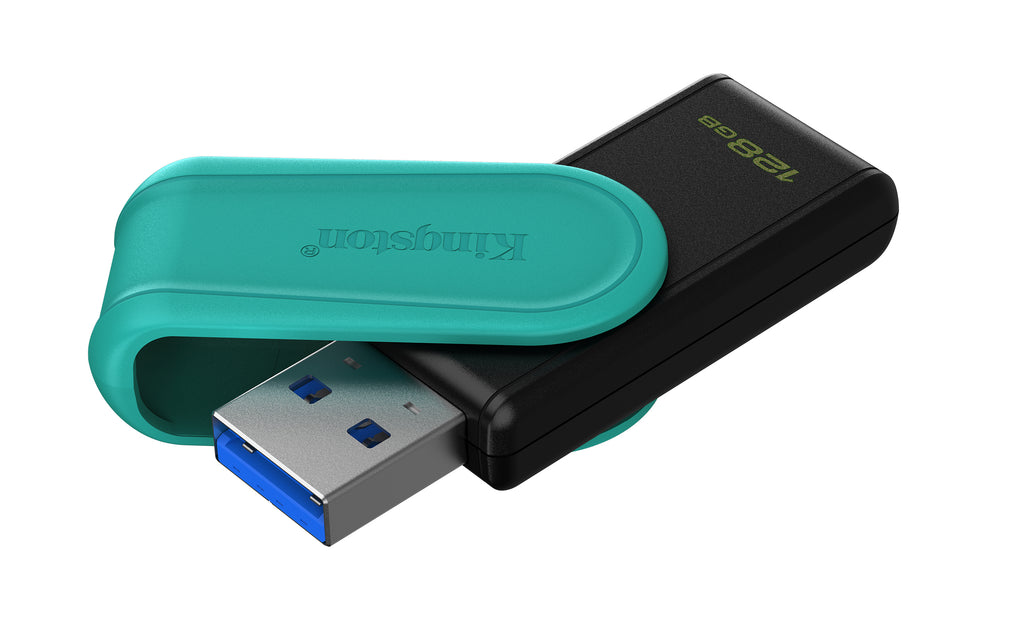 Kingston Technology DataTraveler 128GB Portable USB 3.2 Gen 1 Exodia S (Noir/Turquoise)