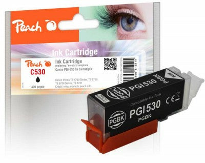 Peach Cartouche d'Encre Compatible PI100-497, Noir, Rendement Standard