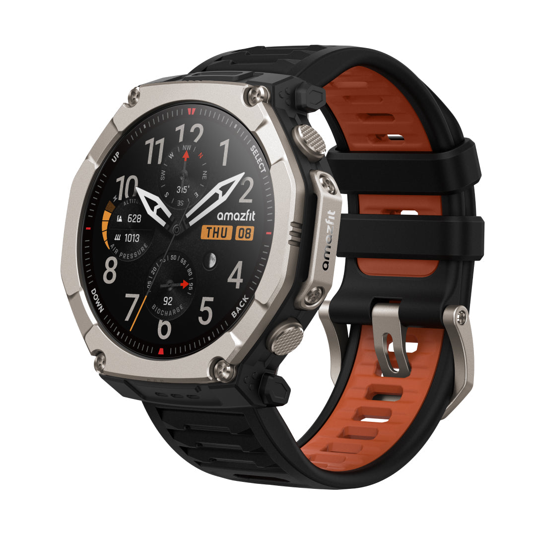 Montre Connectée T-Rex Ultra 2, Écran AMOLED 51 mm, Titane, GPS Satellite, Wifi