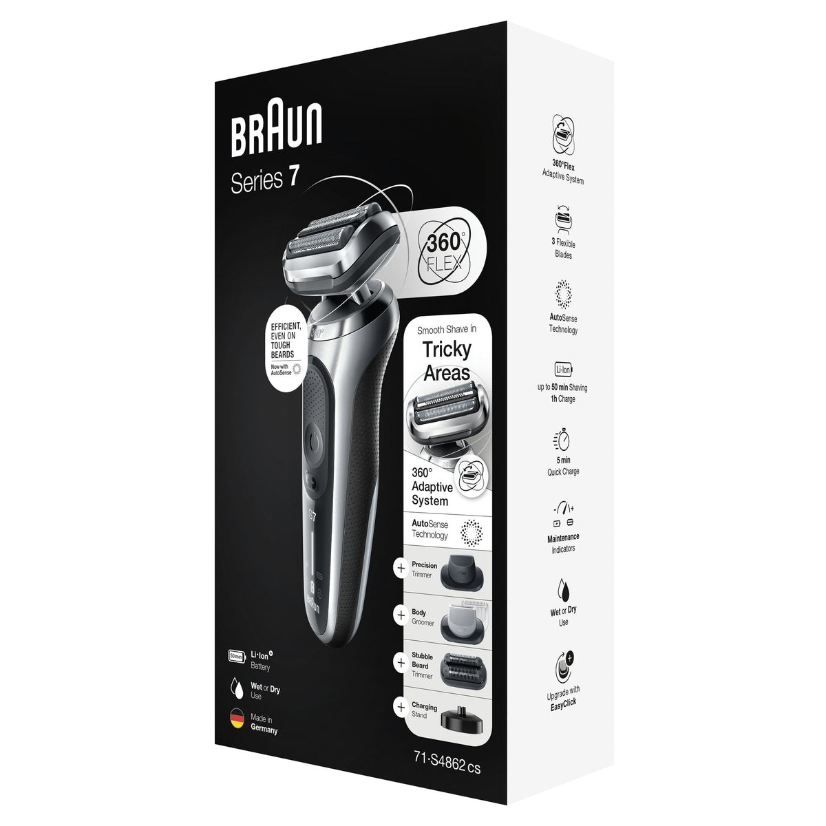 BRAUN Sølv Shaver 71-S4862cs