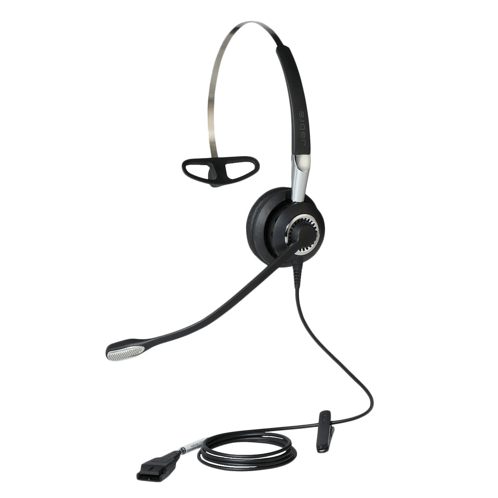Jabra BIZ 2400 II Casque Filaire avec Arceau et Crochets Auriculaires pour Bureau et Centre d'appels