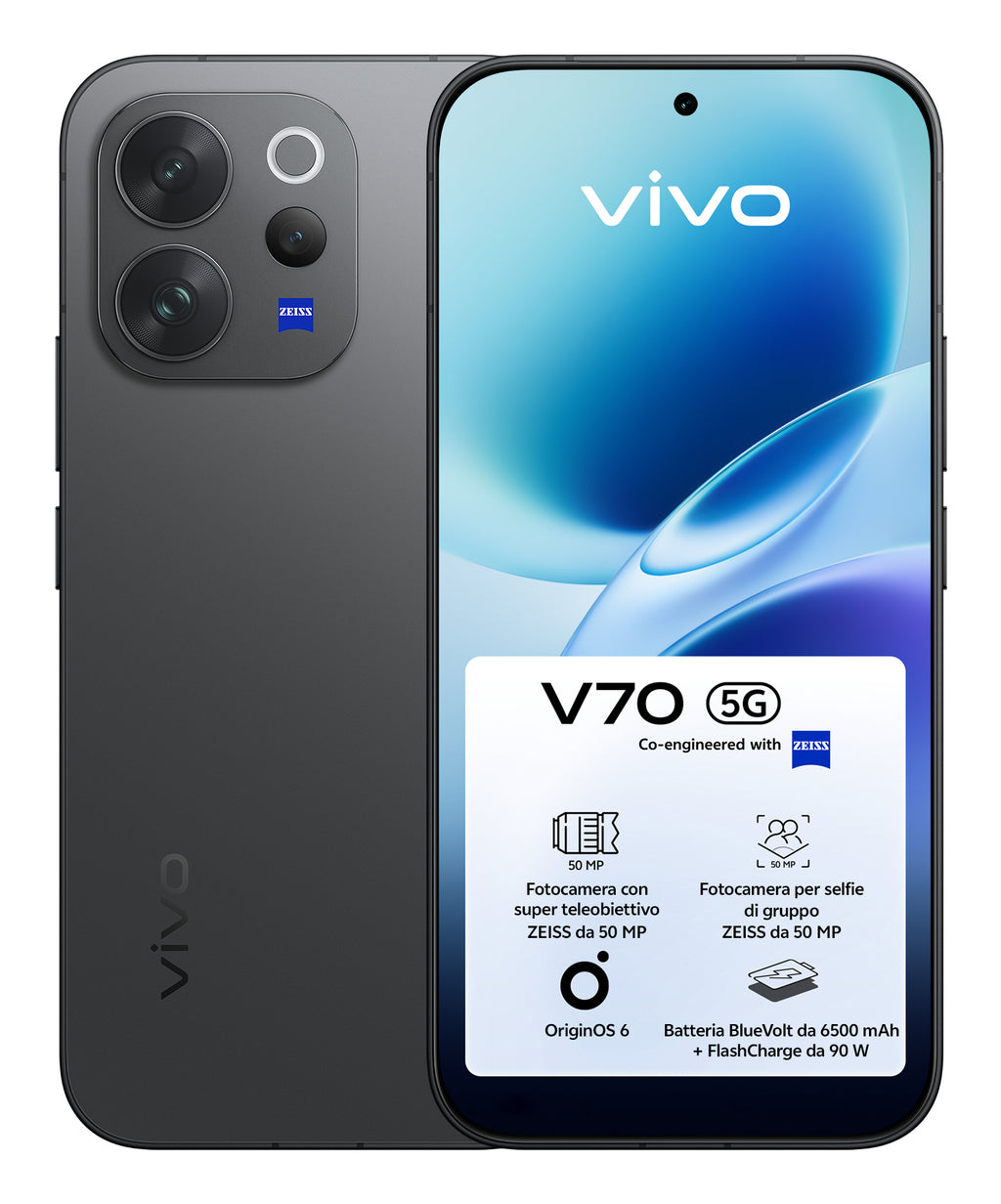 Smartphone Vivo V70 5G 256Go 8Go RAM, Noir - vue 2