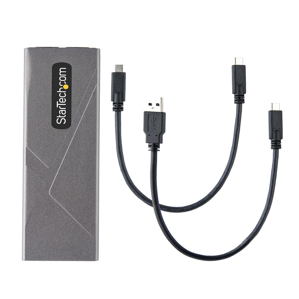 StarTech.com Boîtier Externe SSD M.2 NVMe et SATA, USB 3.1 Gen 2 10Gbps, Compatible 2230/2242/2260/2280