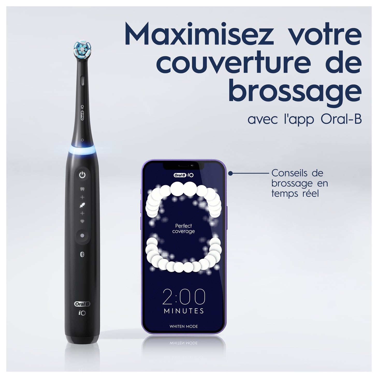 Oral-B iO 5 Pack 2 brosses à dents électriques avec brossettes