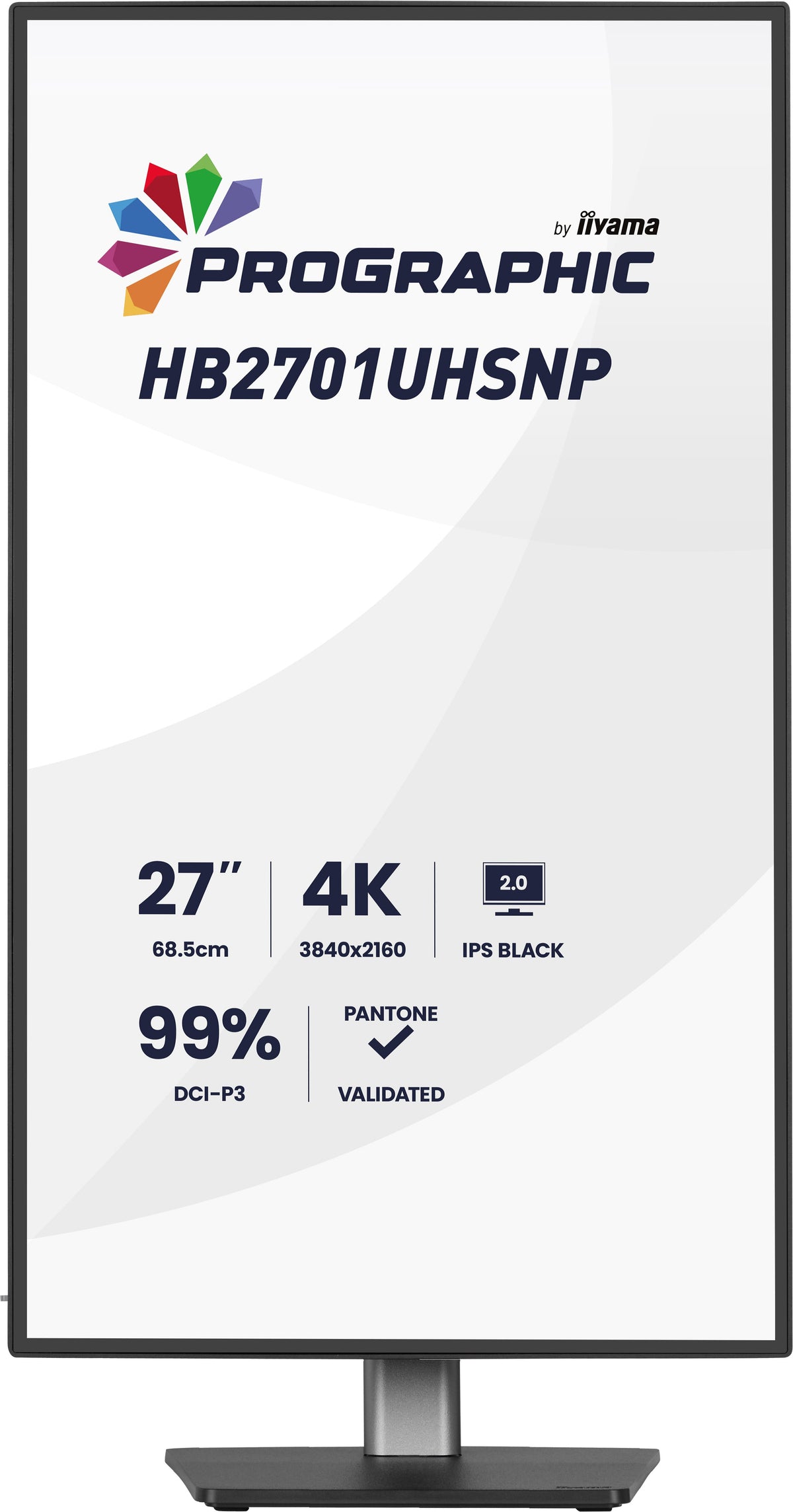 iiyama PROGRAPHIC HB2701UHSNP-B1 écran plat de PC 68,6 cm (27") 3840 x 2160 pixels 4K Ultra HD LCD Noir