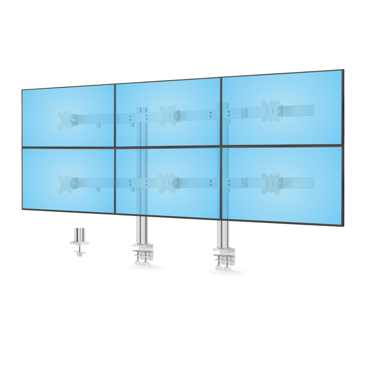 StarTech.com 6-MONITOR-ARM-A Support d'Écran Plat pour Bureau jusqu'à 32 pouces, Blanc