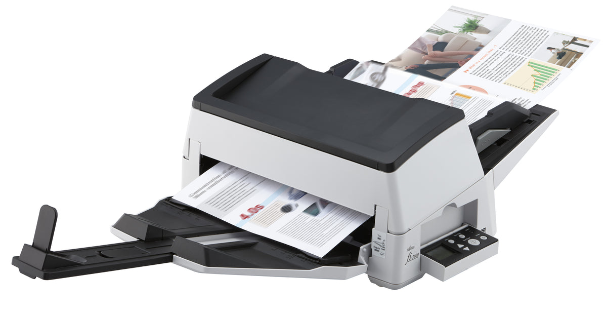 Ricoh fi-7600 Scanner A3 avec Chargeur Automatique (ADF) et Manuel, 600 x 600 DPI, Noir et Blanc