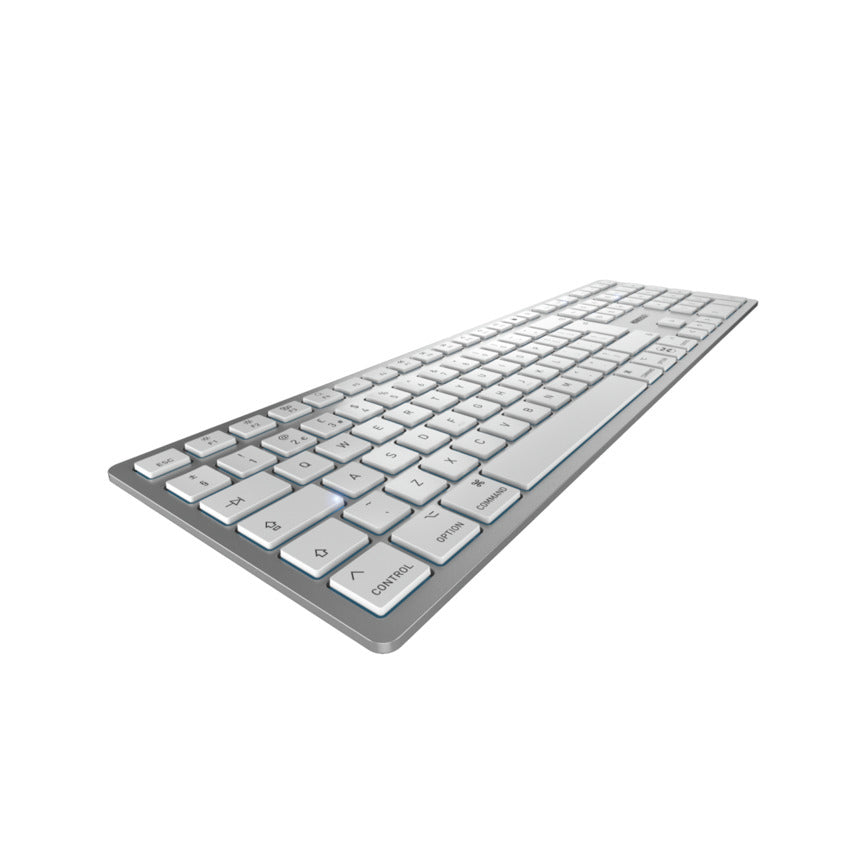 CHERRY KW 9100 SLIM FOR MAC clavier Universel USB + Bluetooth QWERTY Nordique Argent - vue 3