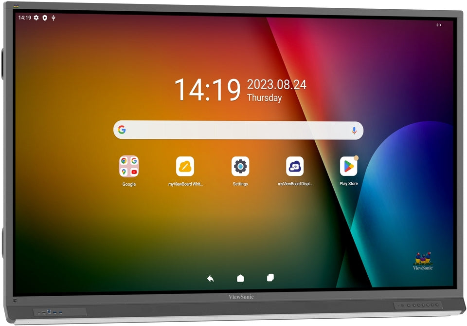 Viewsonic IFP7552-2F tableau blanc interactif 190,5 cm (75") 3840 x 2160 pixels Écran tactile Noir HDMI