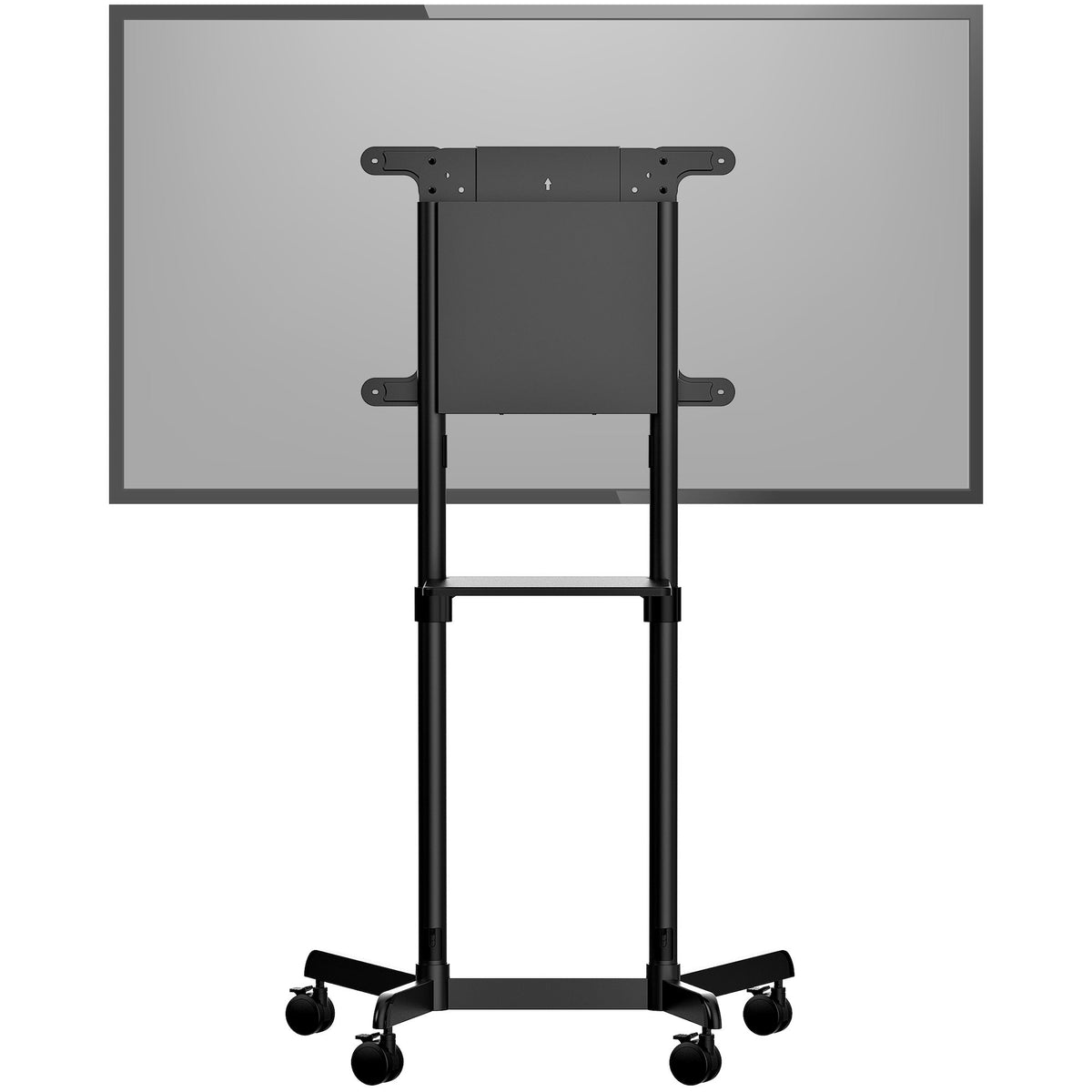 StarTech.com Chariot Meuble TV - Support TV sur Roulettes Portable pour Écrans VESA 37-70" (70kg) - Pied TV avec Étagère de Rangement - Inclinable - Gabarit de Montage Universel Télévision - vue 5