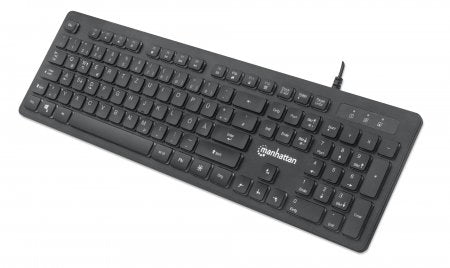 Manhattan 179485 Clavier Gaming USB, Rétroéclairage LED RGB, Noir