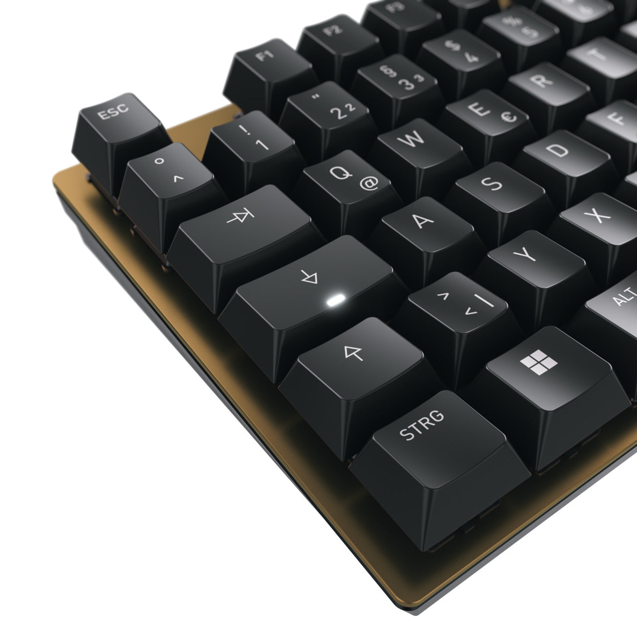 CHERRY KC 200 MX clavier Universel USB QWERTZ Allemand Noir, Bronze