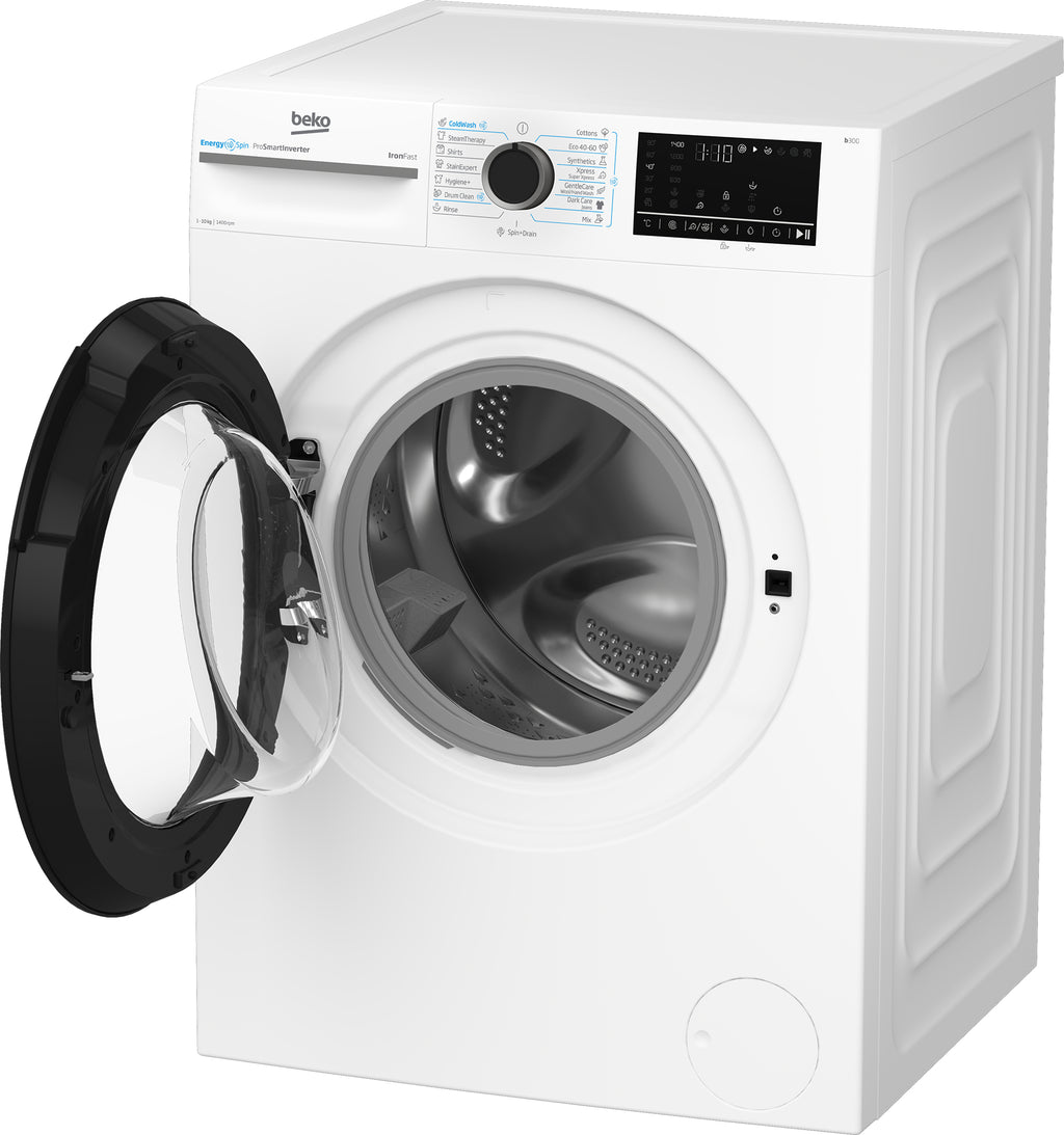 Beko b300 BM3WFU410415WB machine à laver Charge avant 10 kg 1400 tr/min Blanc