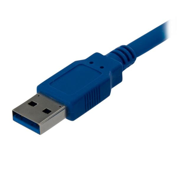 StarTech.com Câble USB 3.0 SuperSpeed A vers B, 1m, Mâle vers Mâle, Bleu