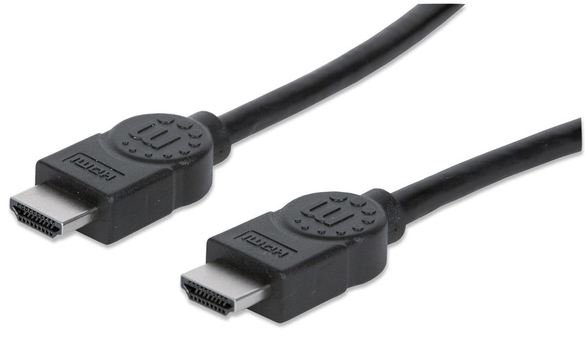 Manhattan Câble HDMI 4K Ultra HD, 5 m, Mâle à Mâle, Noir, HDMM5M
