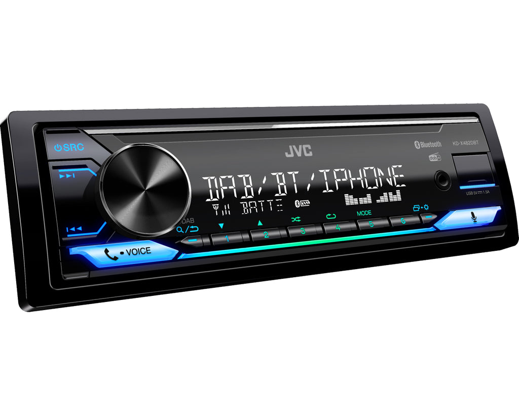 JVC KD-X482DBT Autoradio Bluetooth Noir 200 W