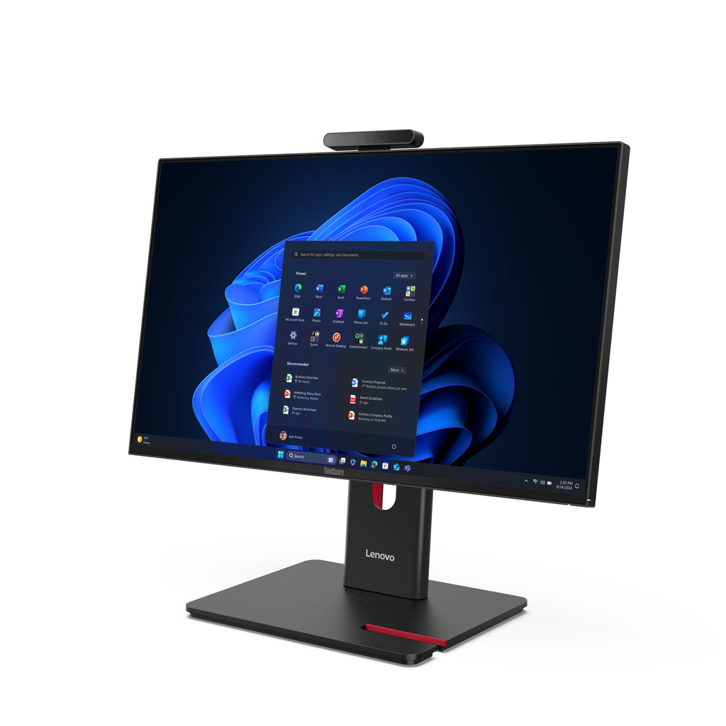Lenovo ThinkCentre M70a Gen 6 Intel Core Ultra 5 235T 60,5 cm (23.8") 1920 x 1080 pixels PC All-in-One 16 Go DDR5-SDRAM 512 Go SSD Windows 11 Pro Wi-Fi 6E (802.11ax) Noir
