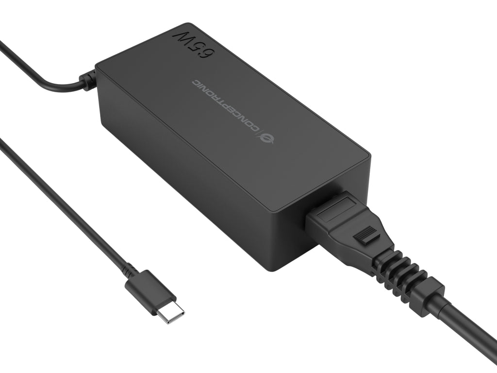 Conceptronic OZUL09BE adaptateur de puissance & onduleur Intérieure 65 W Noir