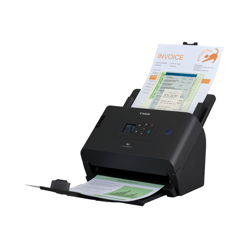 Canon imageFORMULA DR-S250N Scanner à Alimentation Feuille à Feuille, 600 x 600 DPI, A4, Noir