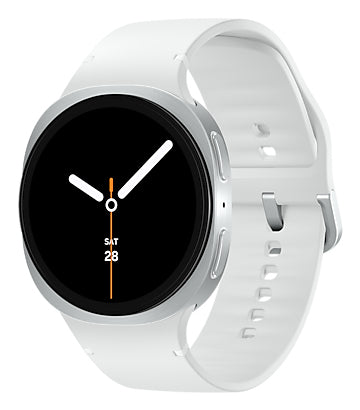 Samsung Samsung Galaxy Watch 8 3,81 cm (1.5") AMOLED 44 mm Numérique 480 x 480 pixels Écran tactile Argent Wifi GPS (satellite)