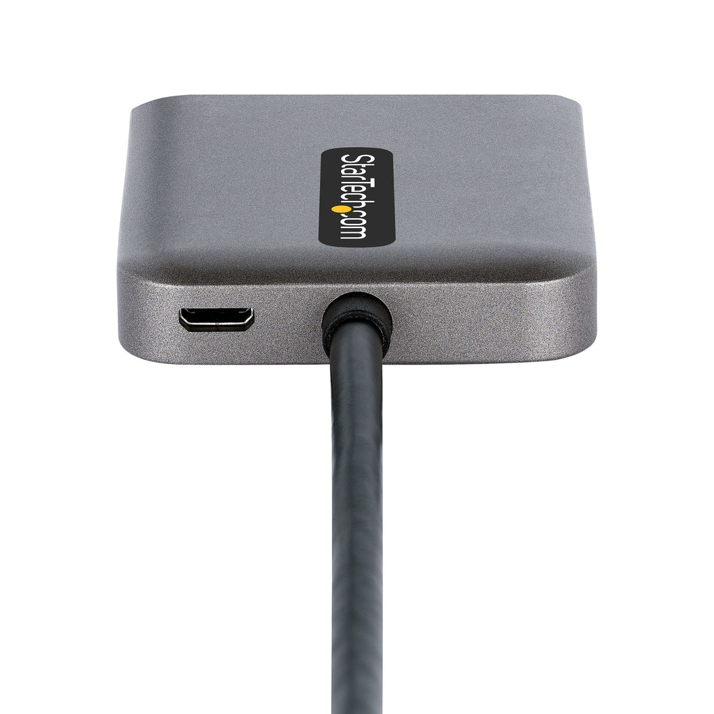 StarTech.com Hub DisplayPort vers Double HDMI MST, Dual 4K 60Hz, Convertisseur DP Mâle vers 2x HDMI Femelle, Câble 30cm