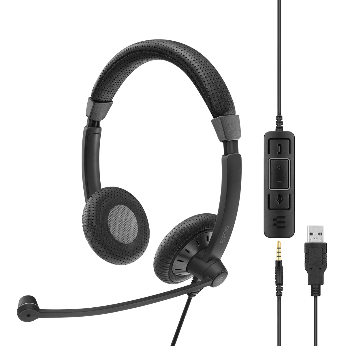 EPOS SC 75 USB MS Casque Filaire, Noir