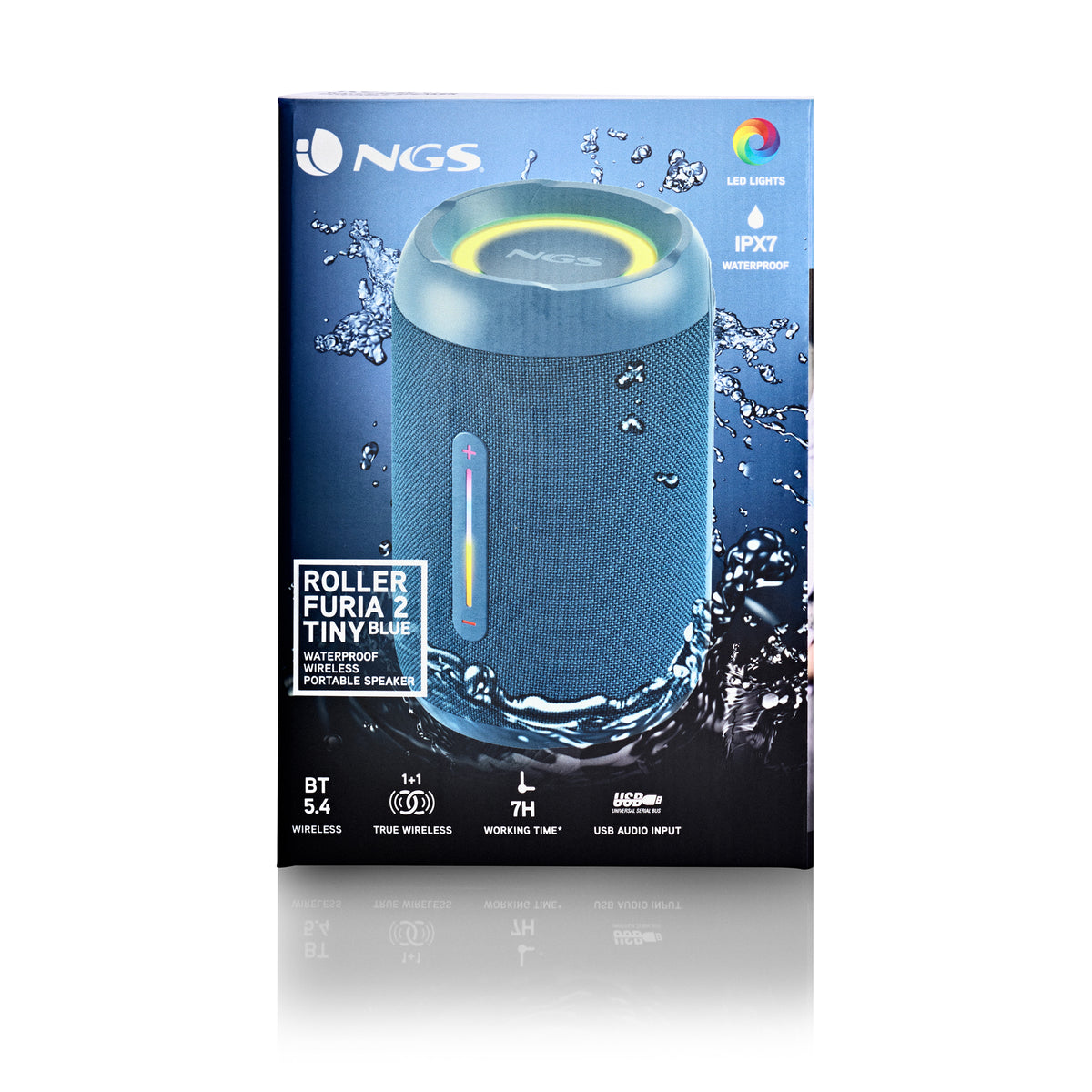 NGS ROLLER FURIA 2 TINY Enceinte portable stéréo Bleu 10 W