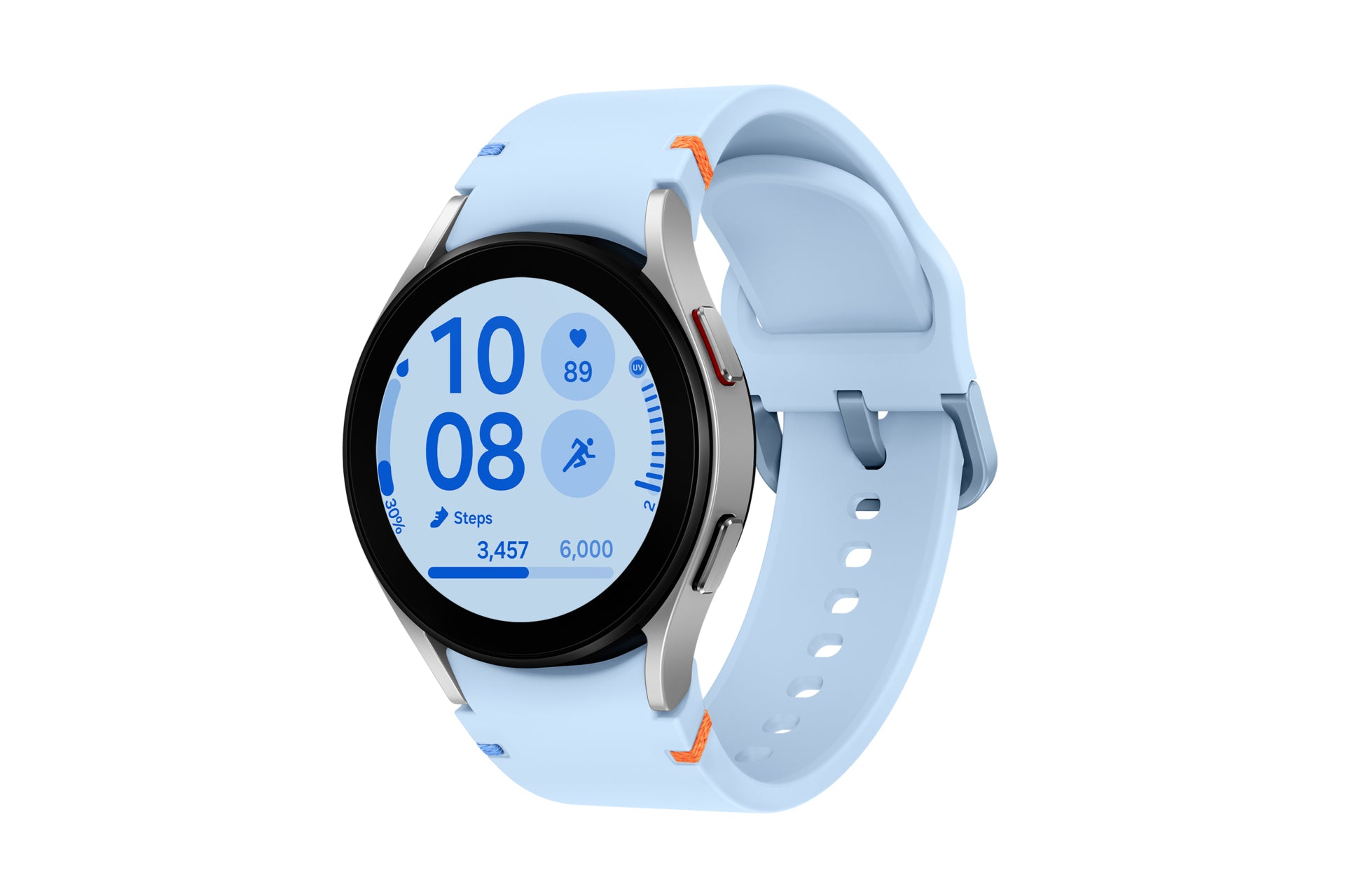 Samsung Samsung Galaxy Watch FE SM-R861N 3,05 cm (1.2") AMOLED 40 mm Numérique 396 x 396 pixels Écran tactile Argent Wifi GPS (satellite)