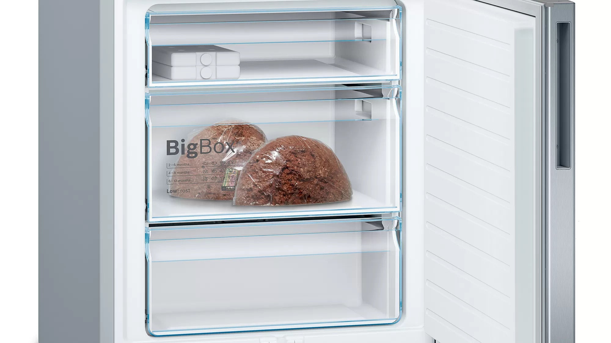 Bosch Bosch Serie 6 KGE49AICA réfrigérateur-congélateur Pose libre 419 L Acier inoxydable