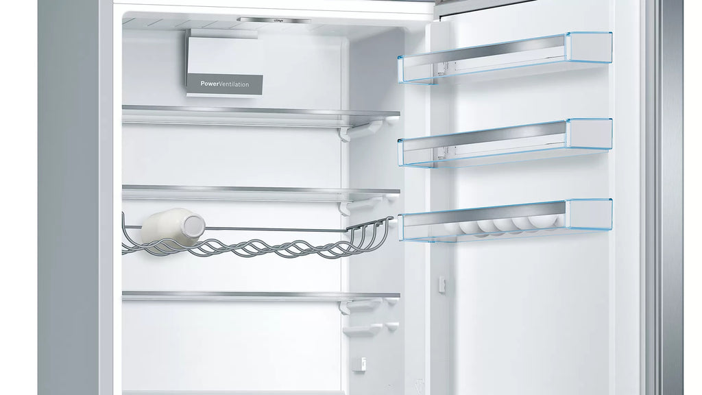 Bosch Bosch Serie 6 KGE49AICA réfrigérateur-congélateur Pose libre 419 L Acier inoxydable