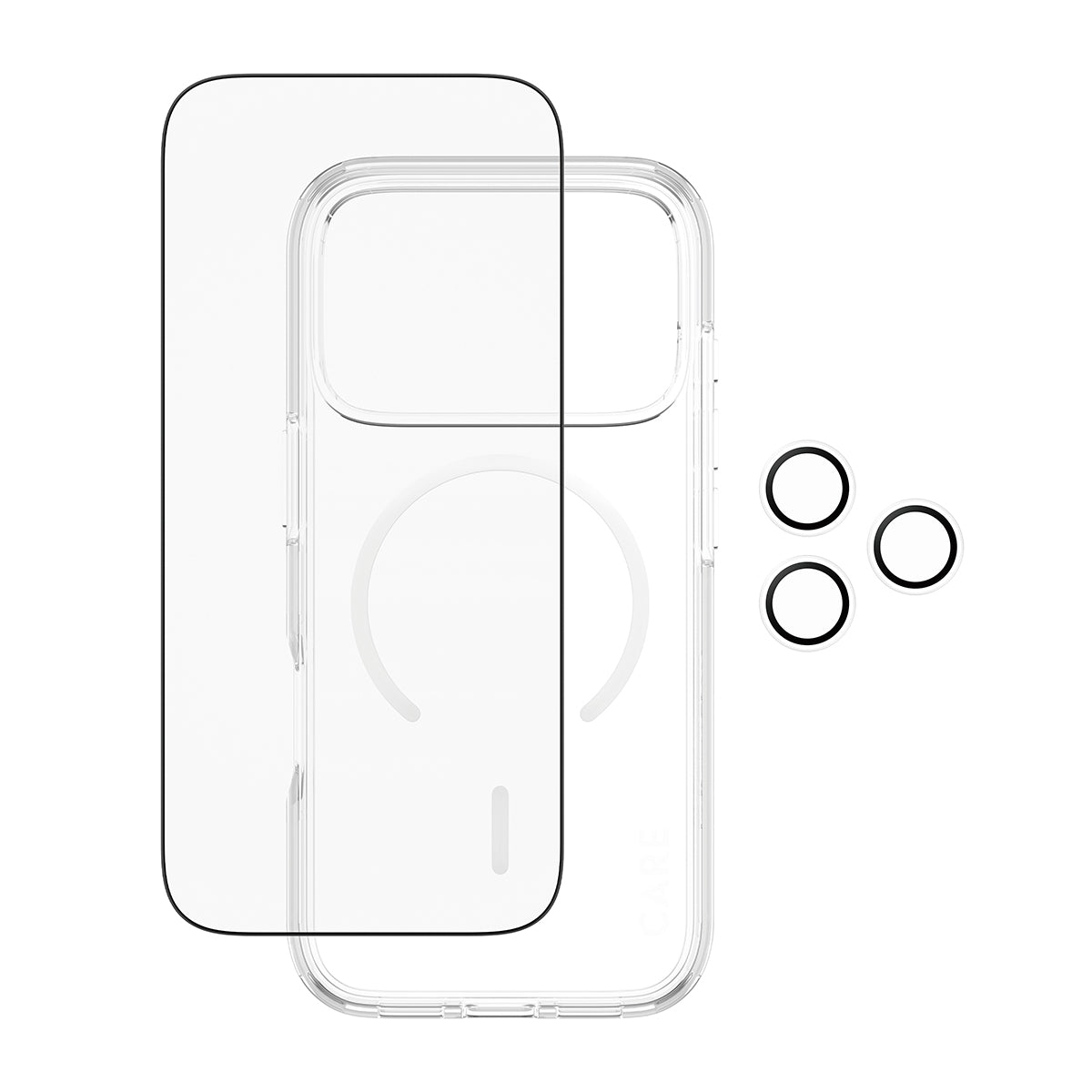 PanzerGlass CARE 3-in-1 Flagship Explorer Bundle pour iPhone 17 Pro, Protection d'écran Transparente